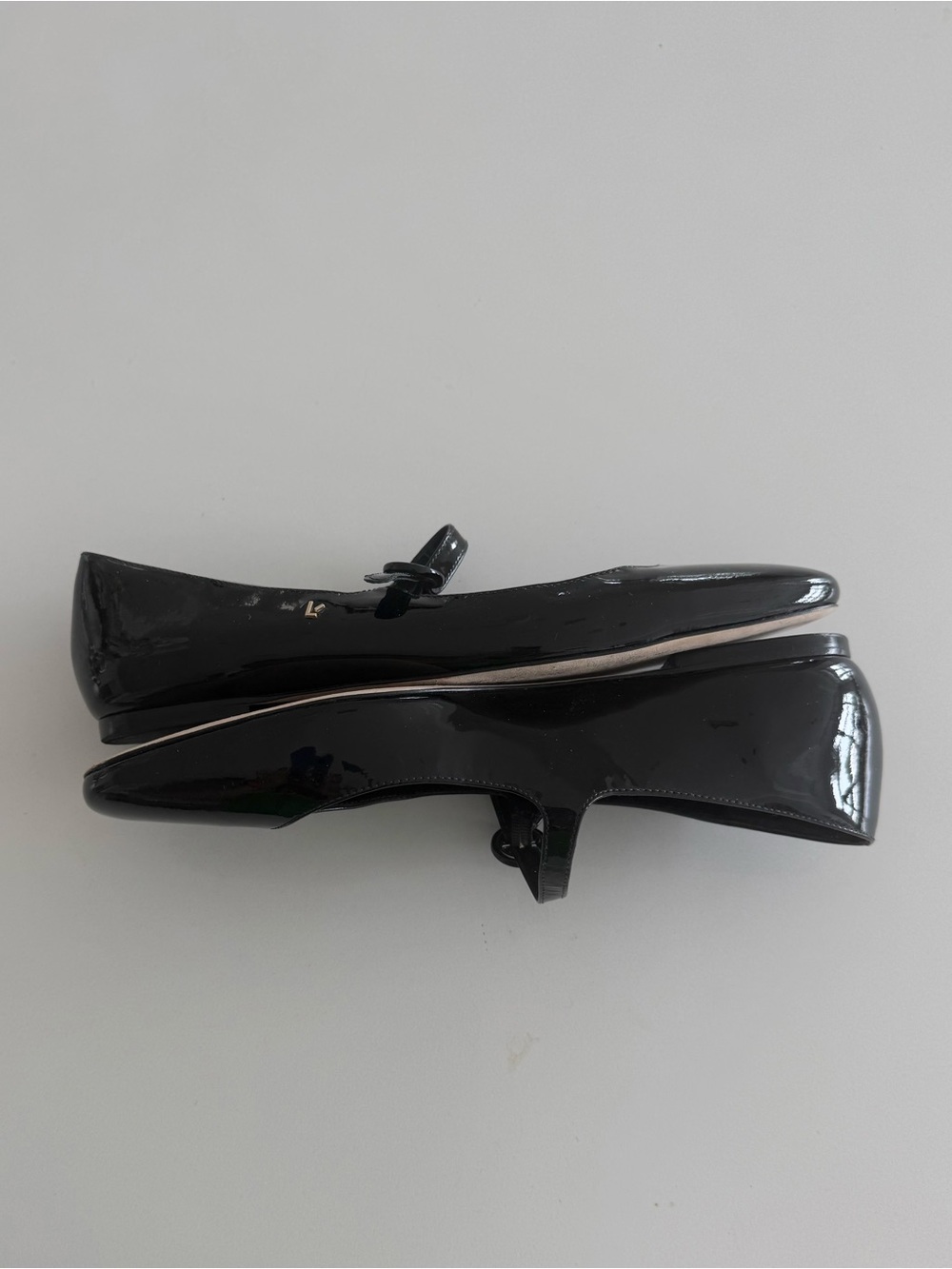 Larroudé Blair Ballet Flats Mary Jane – Black Patent – Size 10 - Picture 6 of 10